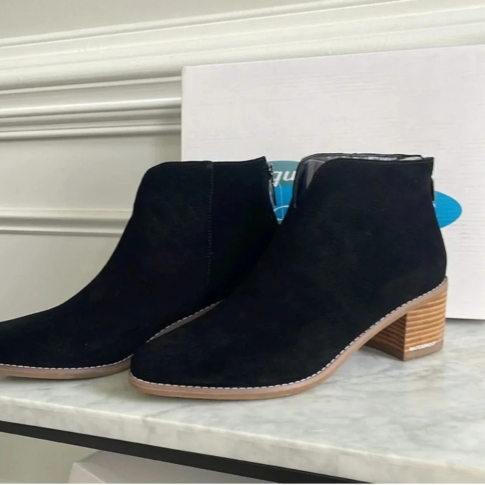 Aqua College Emily Black Waterproof Suede Ankle Boots